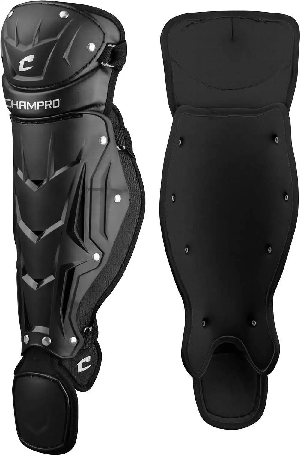 Champro Cg112 Optimus Mvp Single Knee Leg Guard 12 - Black