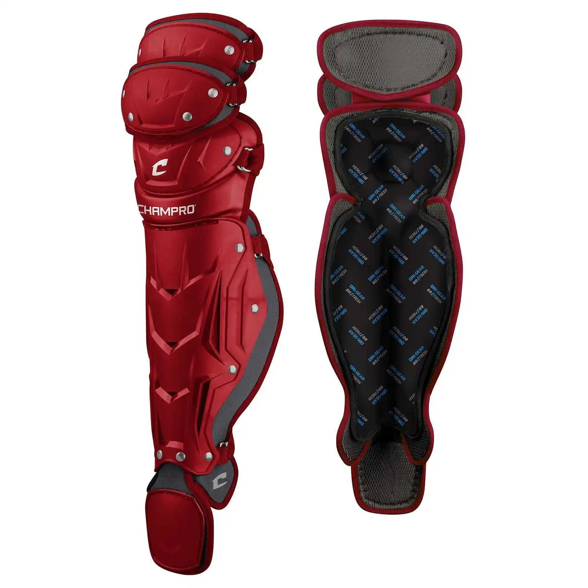 Champro Cg181 Optimus Pro Leg Guard 16.5 - Scarlet - Red