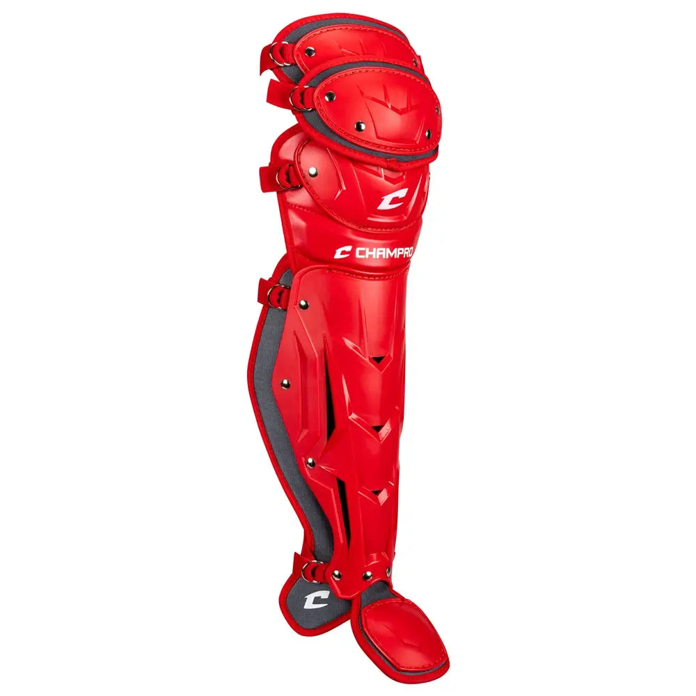 Champro Cg181 Optimus Pro Leg Guard 16.5’’ Shin Length - Scarlet