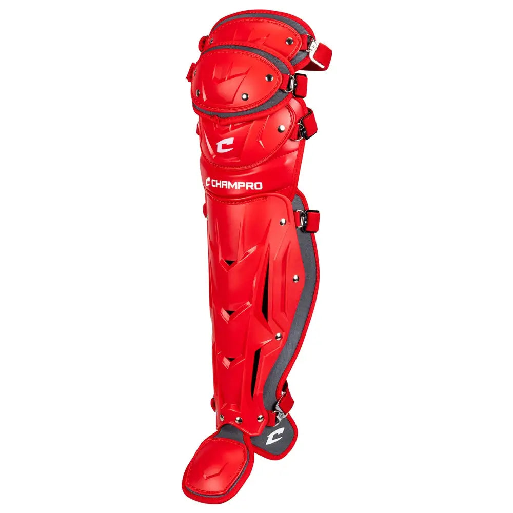 Champro Cg181 Optimus Pro Leg Guard 16.5’’ Shin Length - Scarlet