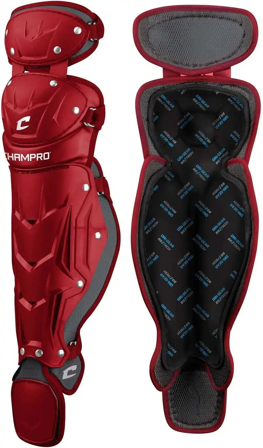 Champro Cg184 Optimus Pro Leg Guard 14.5 - Scarlet - Red