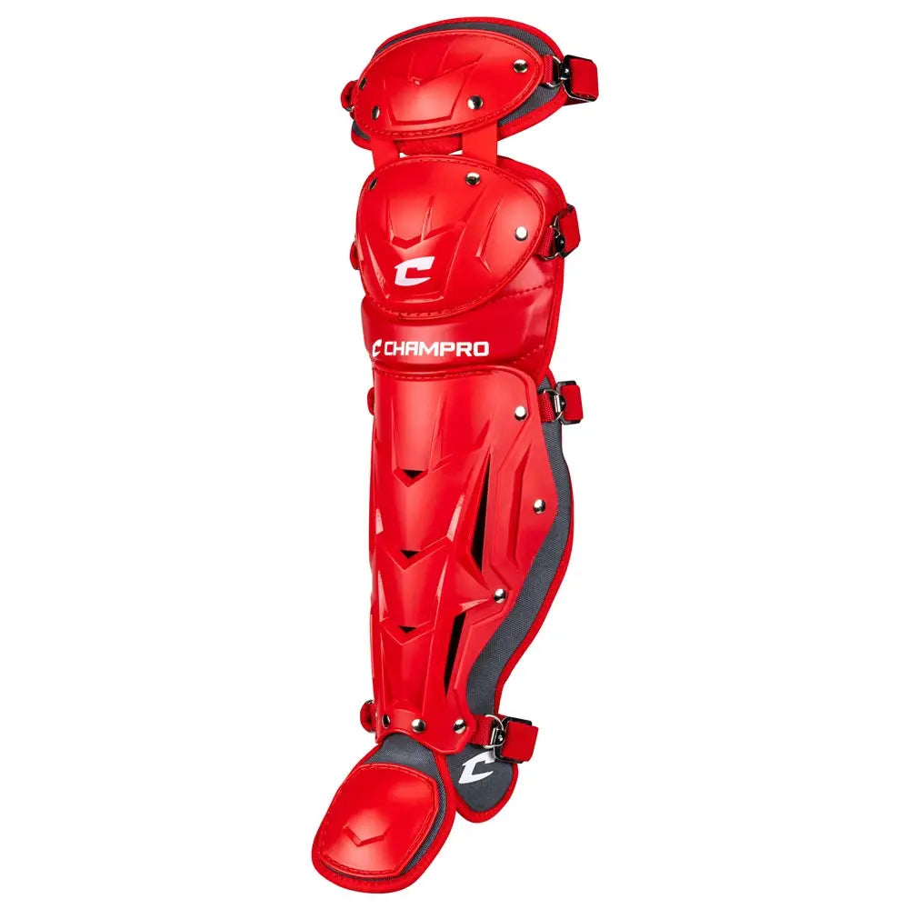 Champro Cg186 Optimus Pro Leg Guard 13.5’’ Shin Length - Scarlet