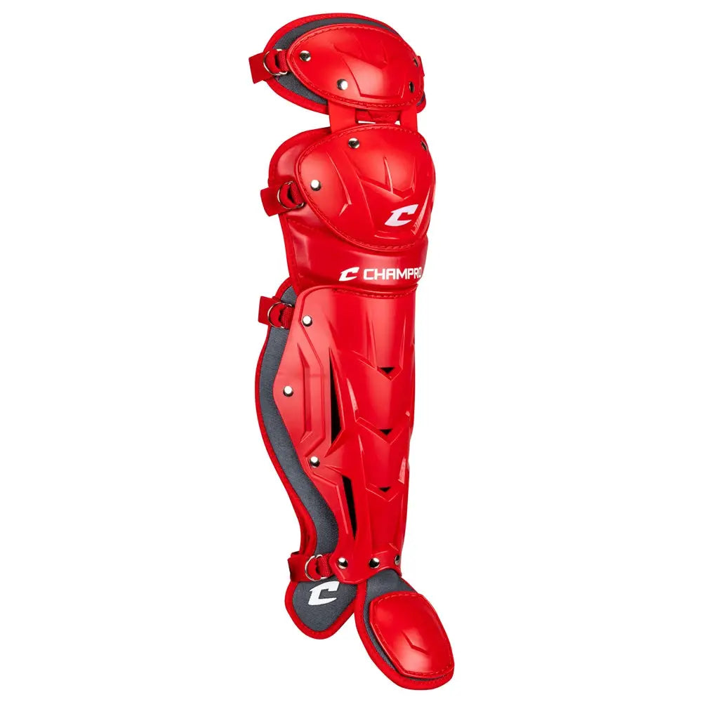Champro Cg186 Optimus Pro Leg Guard 13.5’’ Shin Length - Scarlet