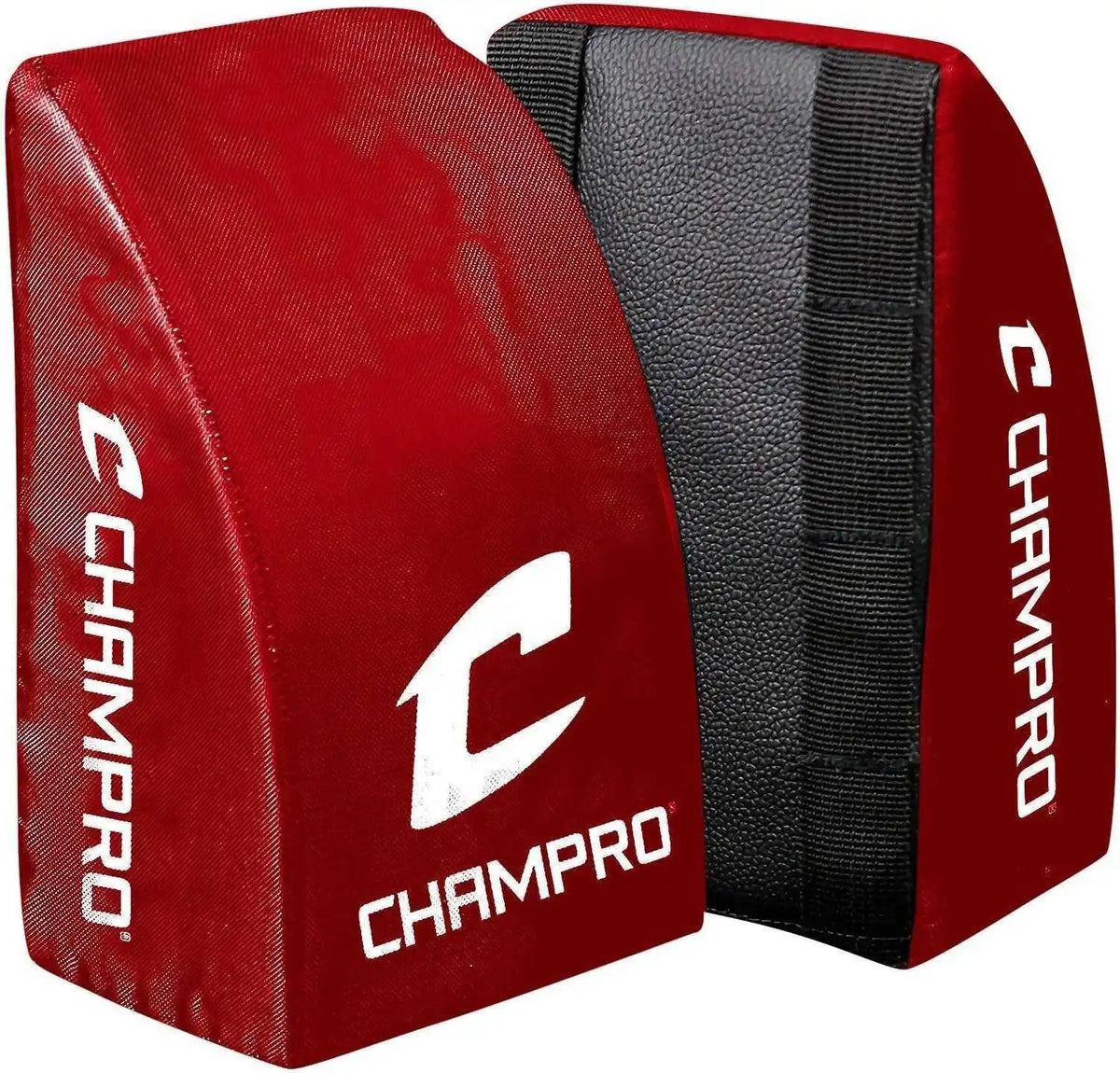 Champro Cg28sc Catcher’s Knee Support Youth Scarlet Pair - Red