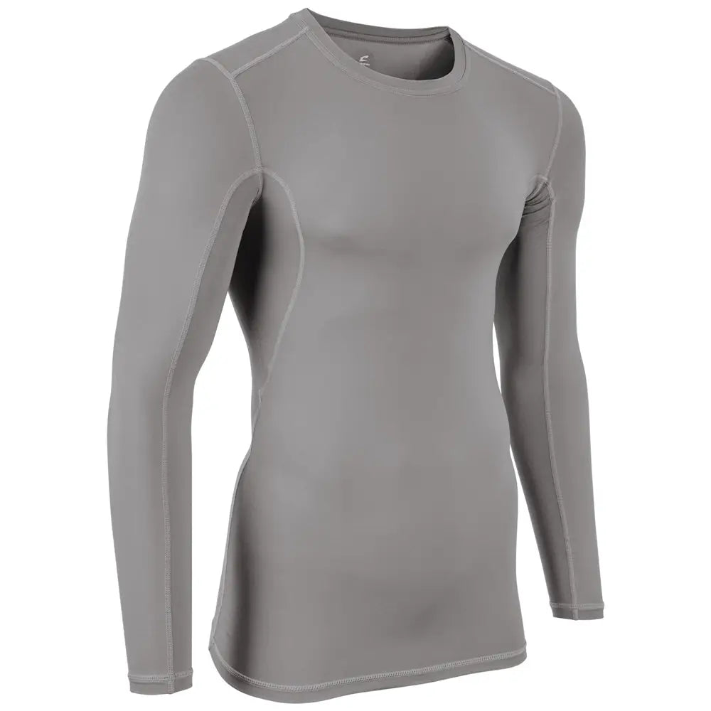 Champro Cj03 Lightning Compression 2.0 Long Sleeve Shirt - Grey - Adult s