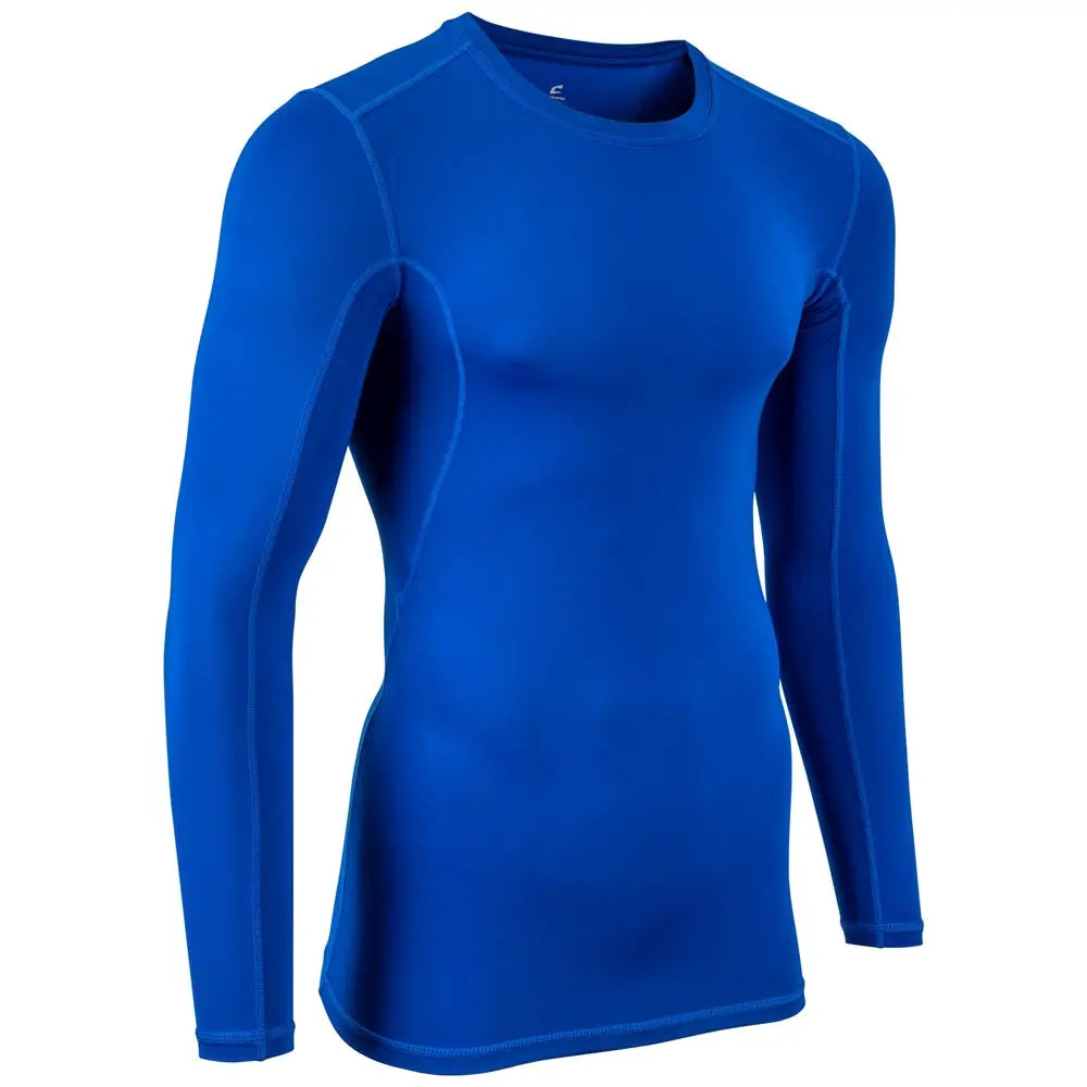 Champro Cj03 Lightning Compression 2.0 Long Sleeve Shirt - Royal - Adult s