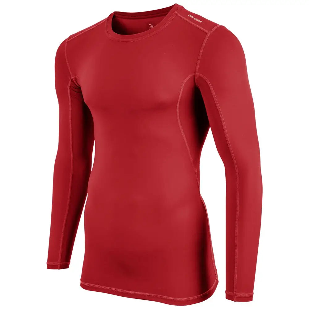 Champro Cj03 Lightning Compression 2.0 Long Sleeve Shirt - Scarlet - Adult s