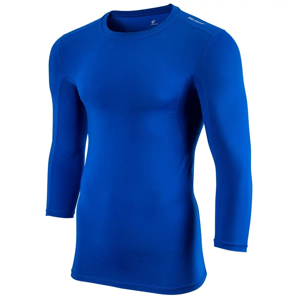 Champro Cj07 Lightning Compression 2.0 Three-quarter Sleeve Shirt - Royal - Adult s