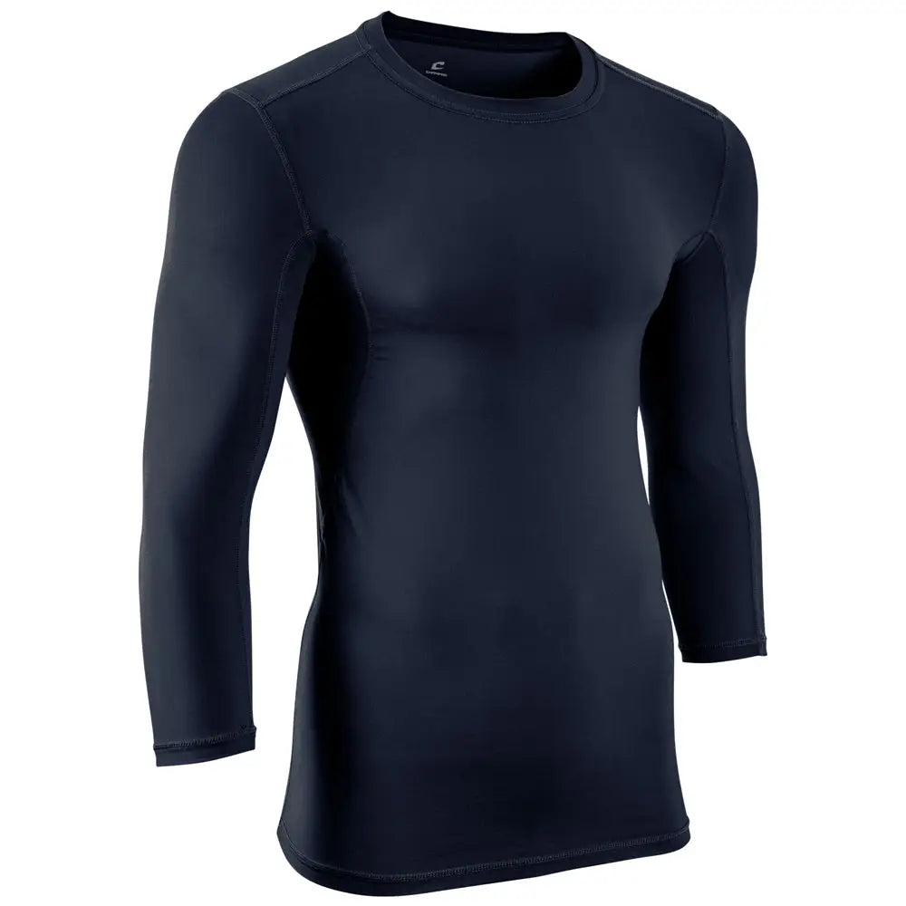 Champro Cj07 Lightning Compression 2.0 Three-quarter Sleeve Shirt - Navy - Adult s