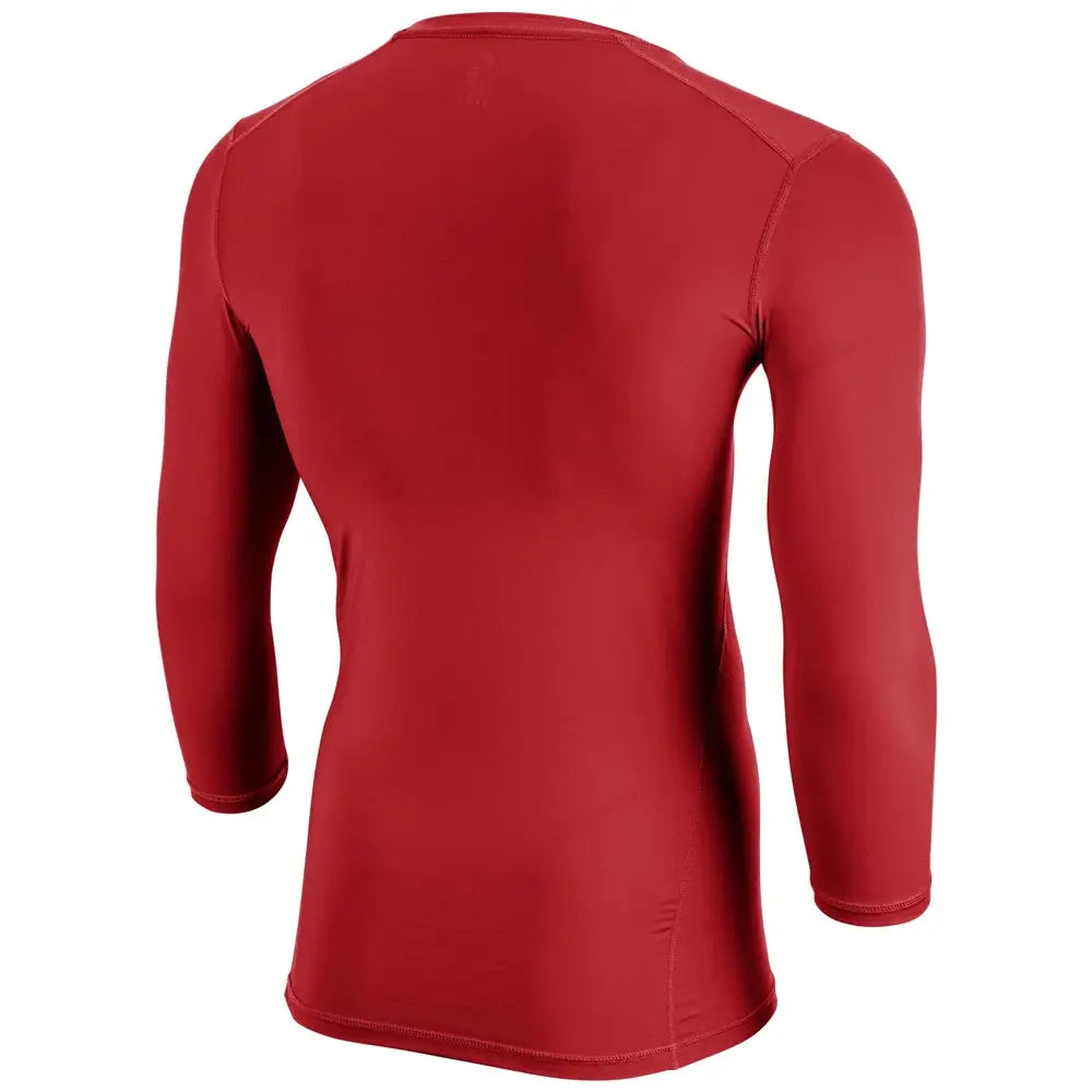 Champro Cj07 Lightning Compression 2.0 Three-quarter Sleeve Shirt - Scarlet