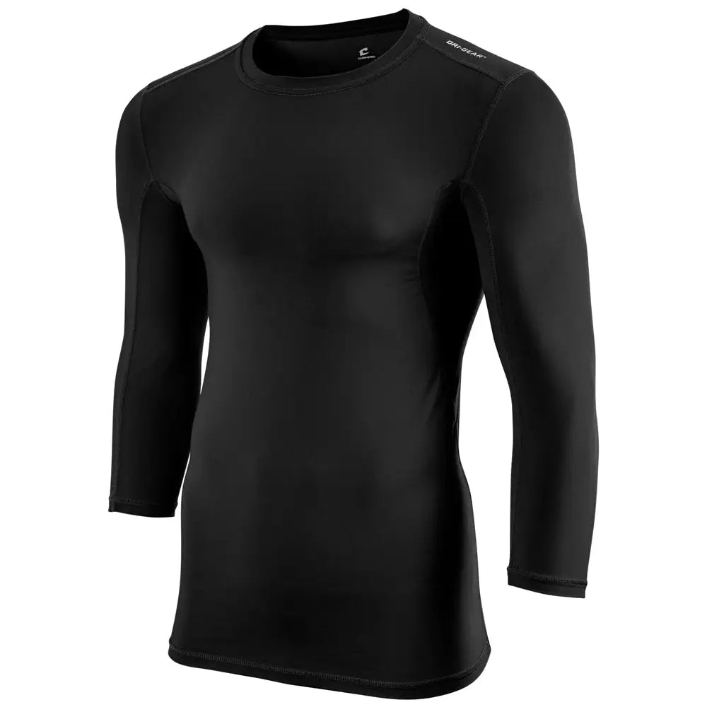 Champro Cj07 Lightning Compression 2.0 Three-quarter Sleeve Shirt - Black - Adult s