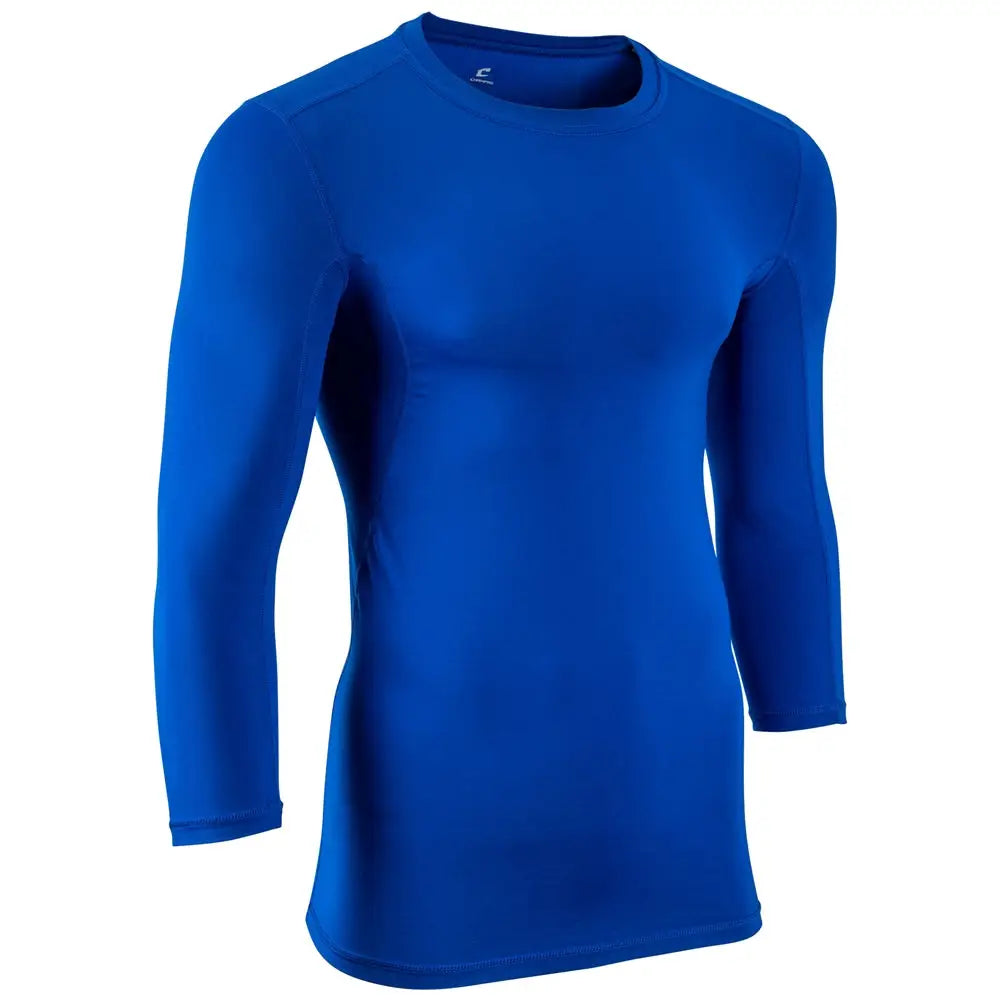 Champro Cj07 Lightning Compression 2.0 Three-quarter Sleeve Shirt - Royal - Adult s