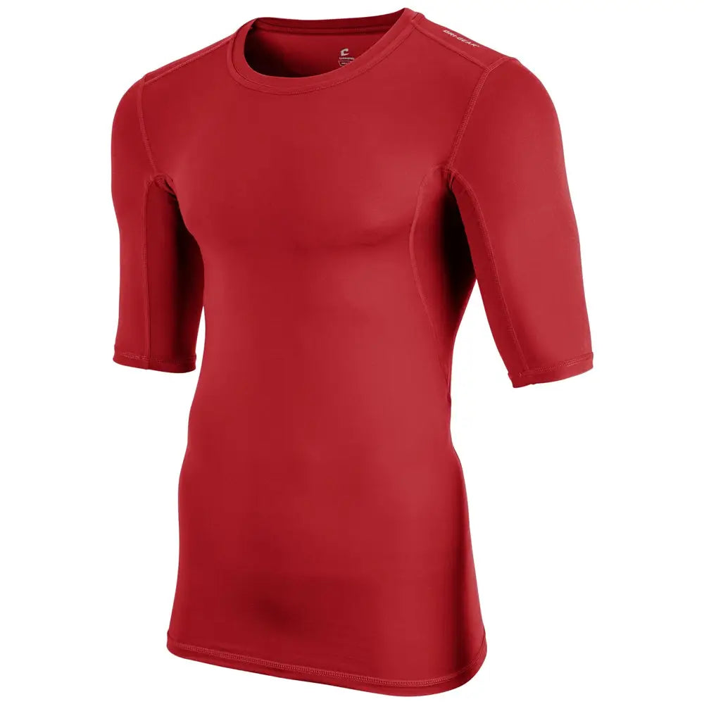 Champro Cj09 Lightning Compression 2.0 Half Sleeve Shirt - Scarlet - Adult s