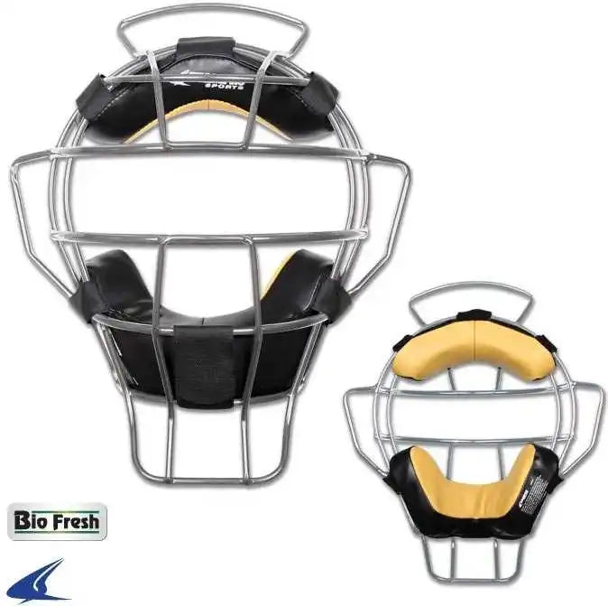 Champro Cm71 Umpire Mask - Lightweight - 23 Oz - Silver - Light Gray