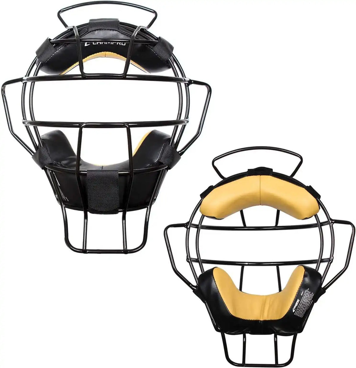 Champro Cm72 Adult Umpire Mask - Light Weight - 18 Oz - Black