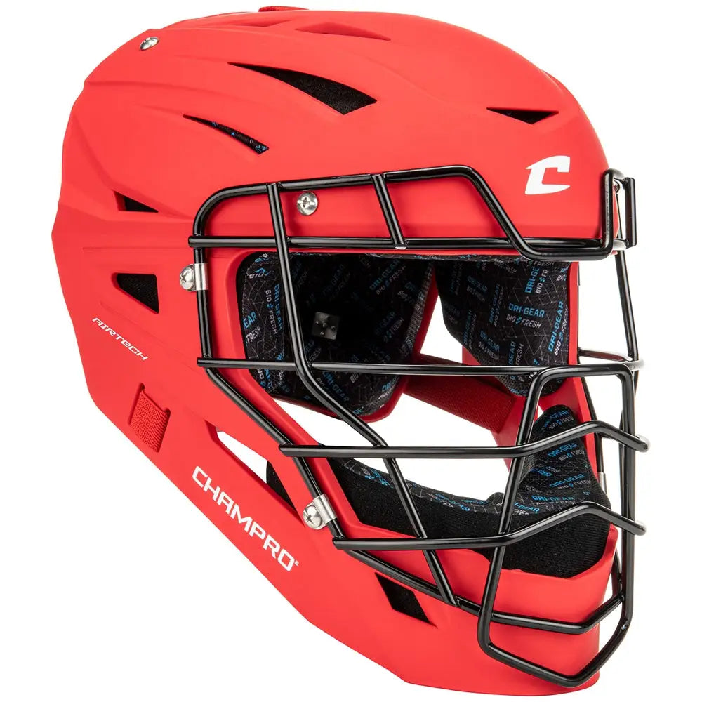 Champro Cmhxm Hxboss Matte Catcher’s Headgear - Scarlet