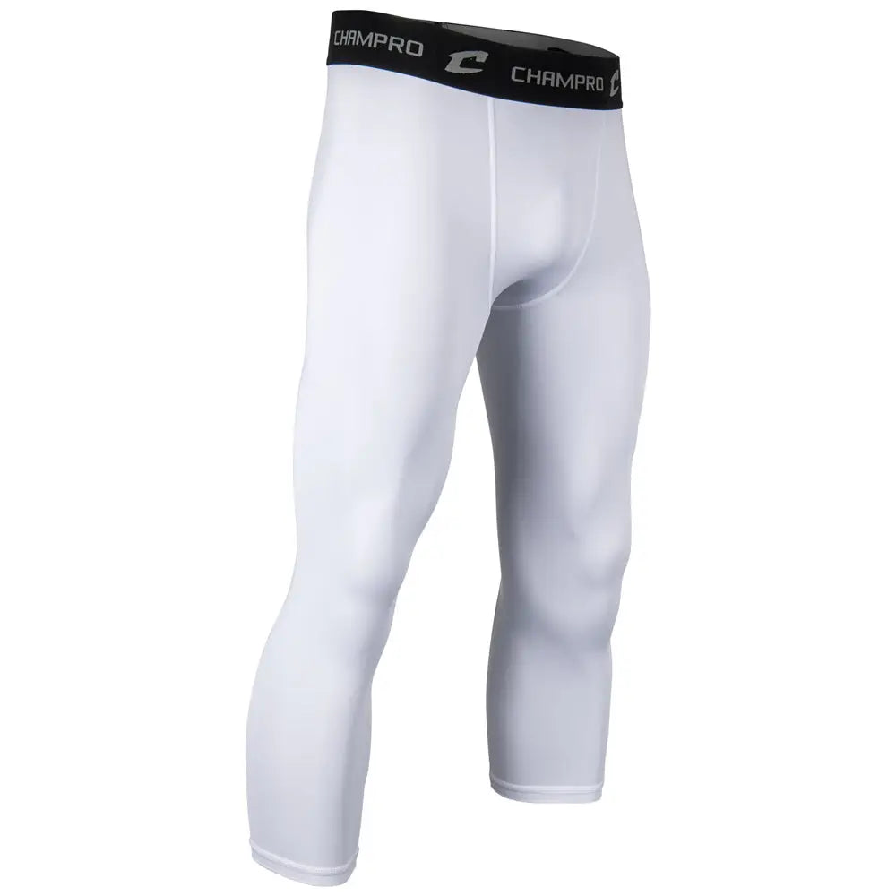 Champro Cs13 Lightning Compression 2.0 Three-quarter Length Tight - White