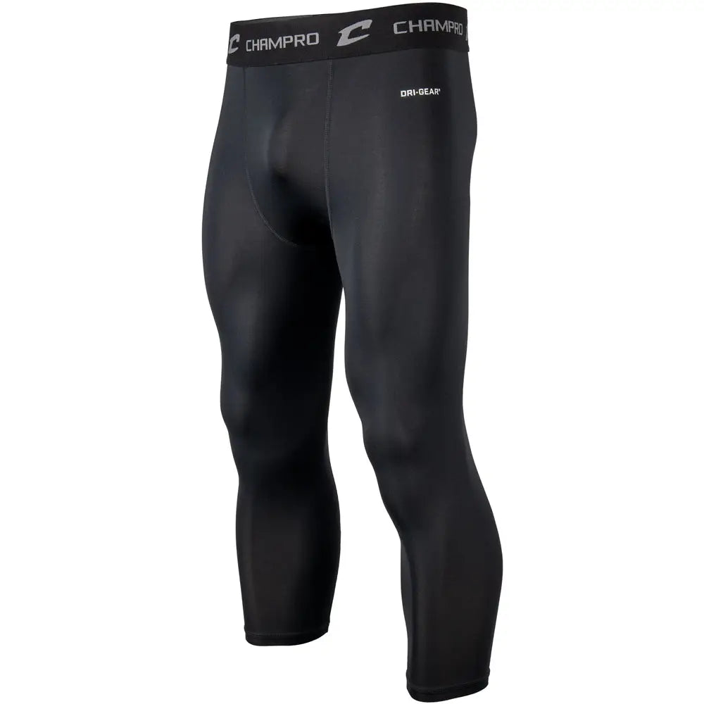 Champro Cs13 Lightning Compression 2.0 Three-quarter Length Tight - Black - Adult s