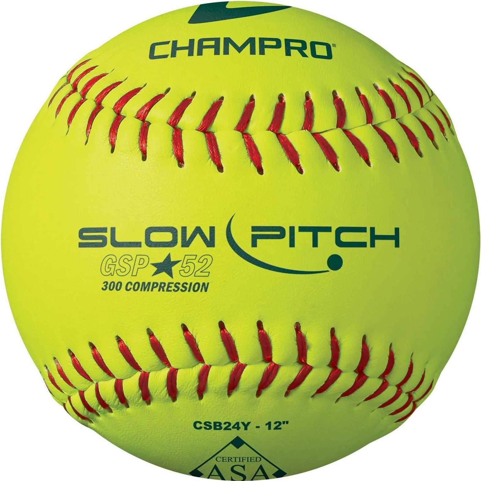 Champro Csb24y Asa 12 Slow Pitchdurahide Cover.52 Cor