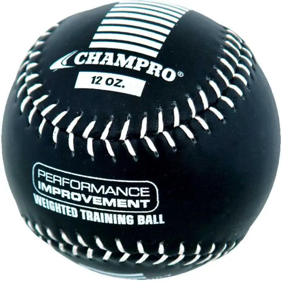 Champro Csb712 Weighted Training Softballs - Black - 12 Oz