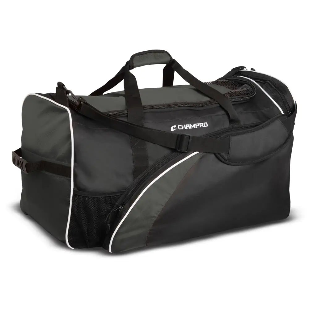 Champro E43 Varsity Football Equipment Bag 26’’ x 15’’ - Black Grey