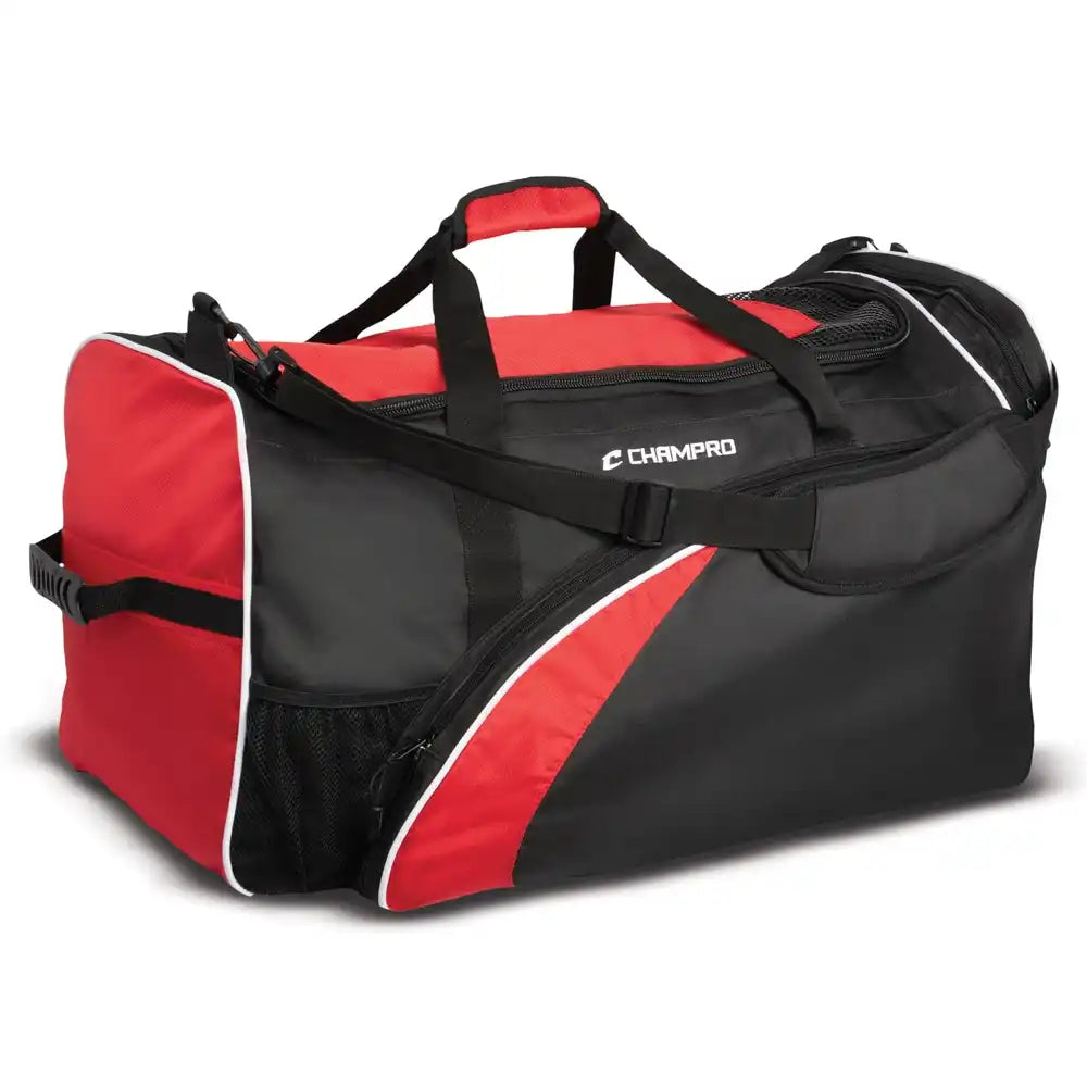 Champro E43 Varsity Football Equipment Bag 28 x 15 - Scarlet - Red
