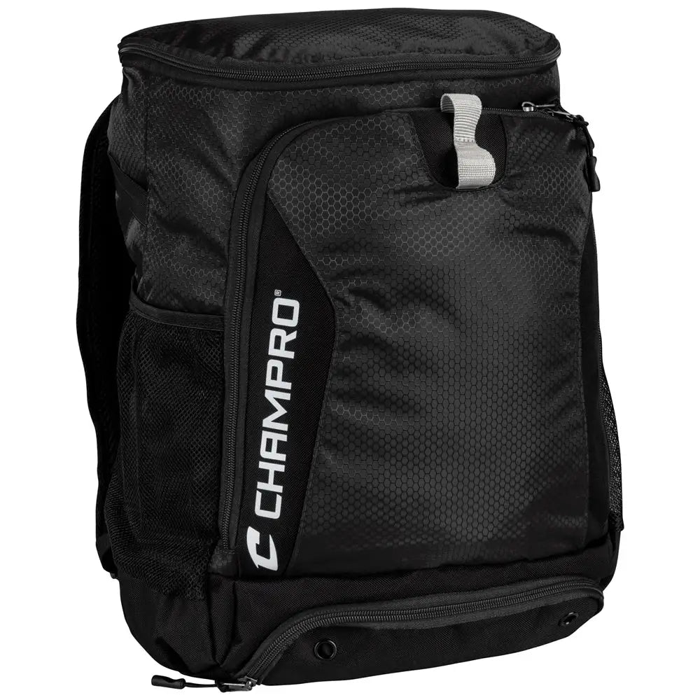 Champro E81 Fortress 2 Backpack - 13’’ x 8’’ 18’’ - Black