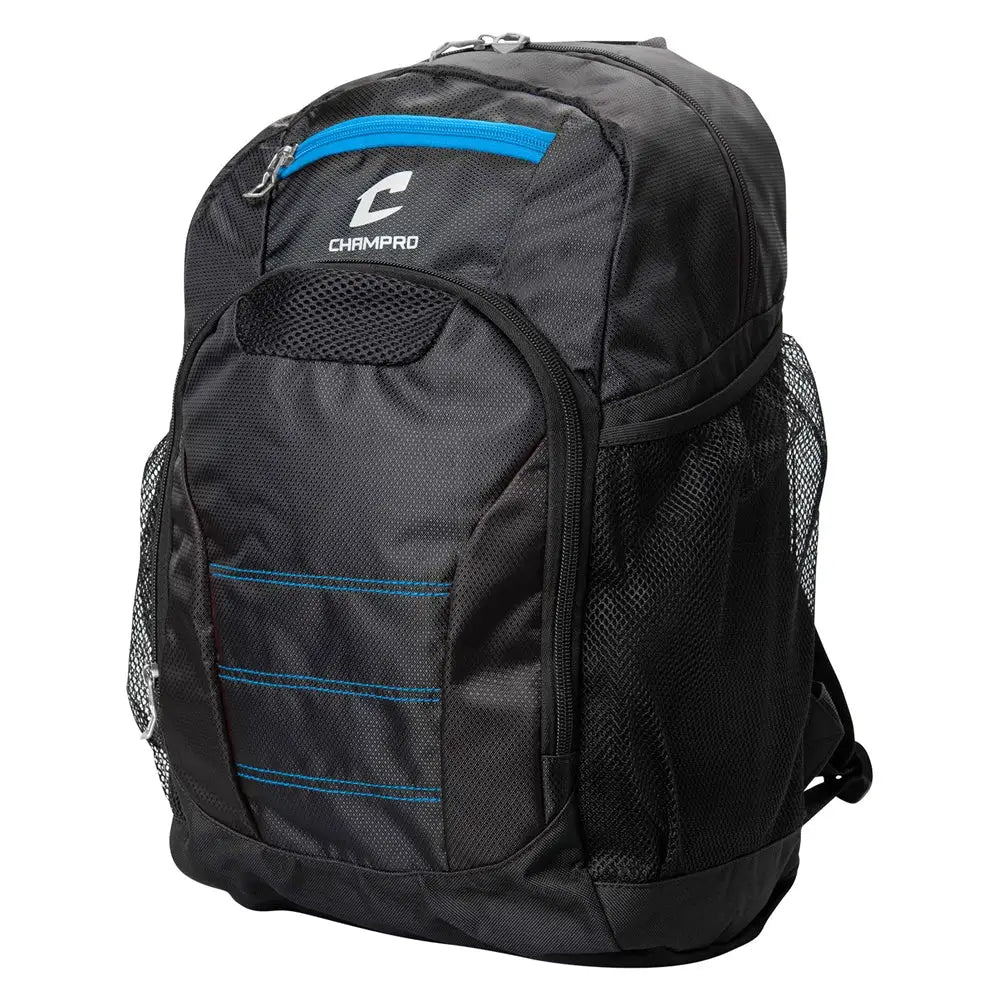 Champro E83 Competition Backpack 19’’l x 11’’w 9’’d - Black