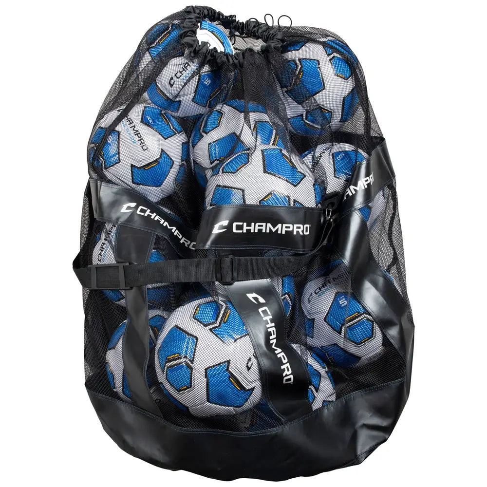 Champro E90 Deluxe Mesh Carrry Bag W/shoulder Strap - Black