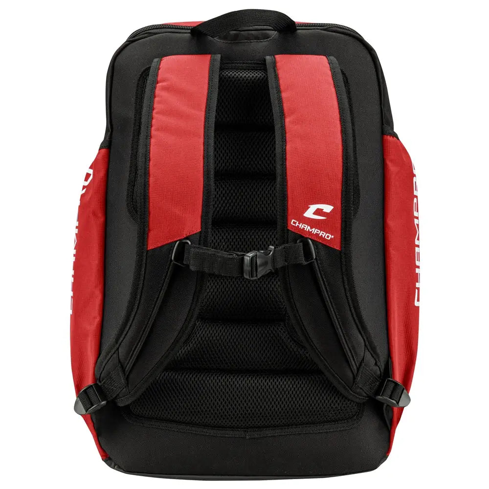 Champro E91 Siege Backpack 18 x 12 8 - Scarlet