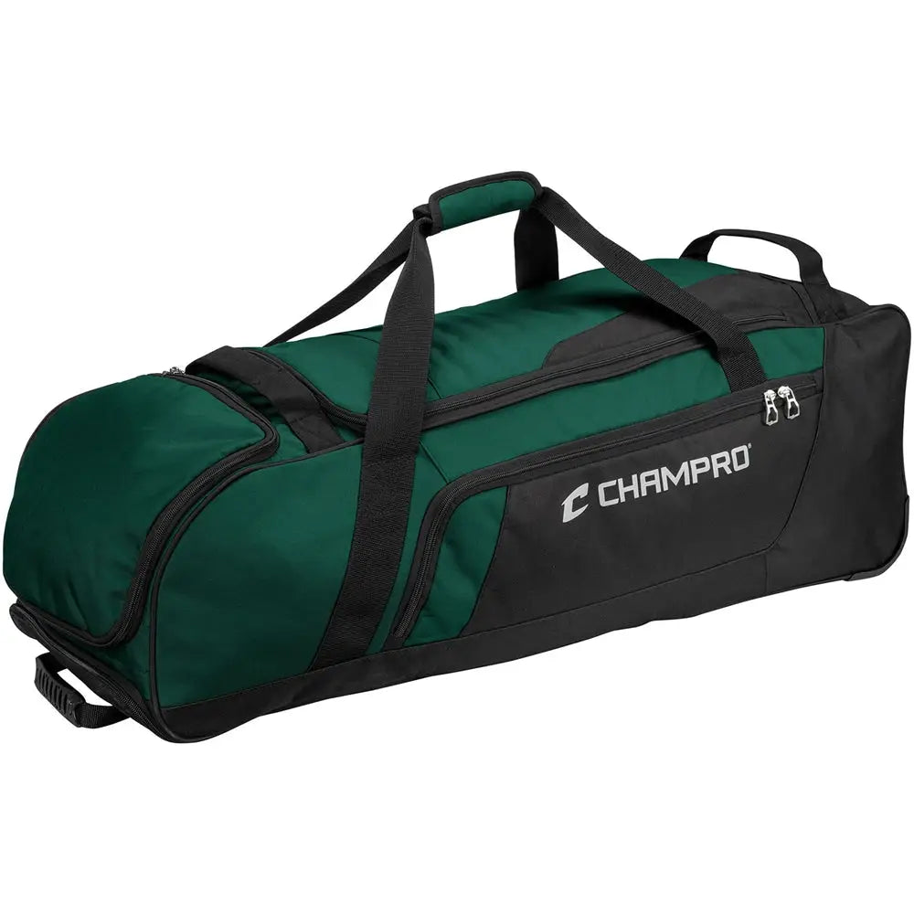 Champro E92 Boss Wheeled Catcher’s Bag - Forest Green