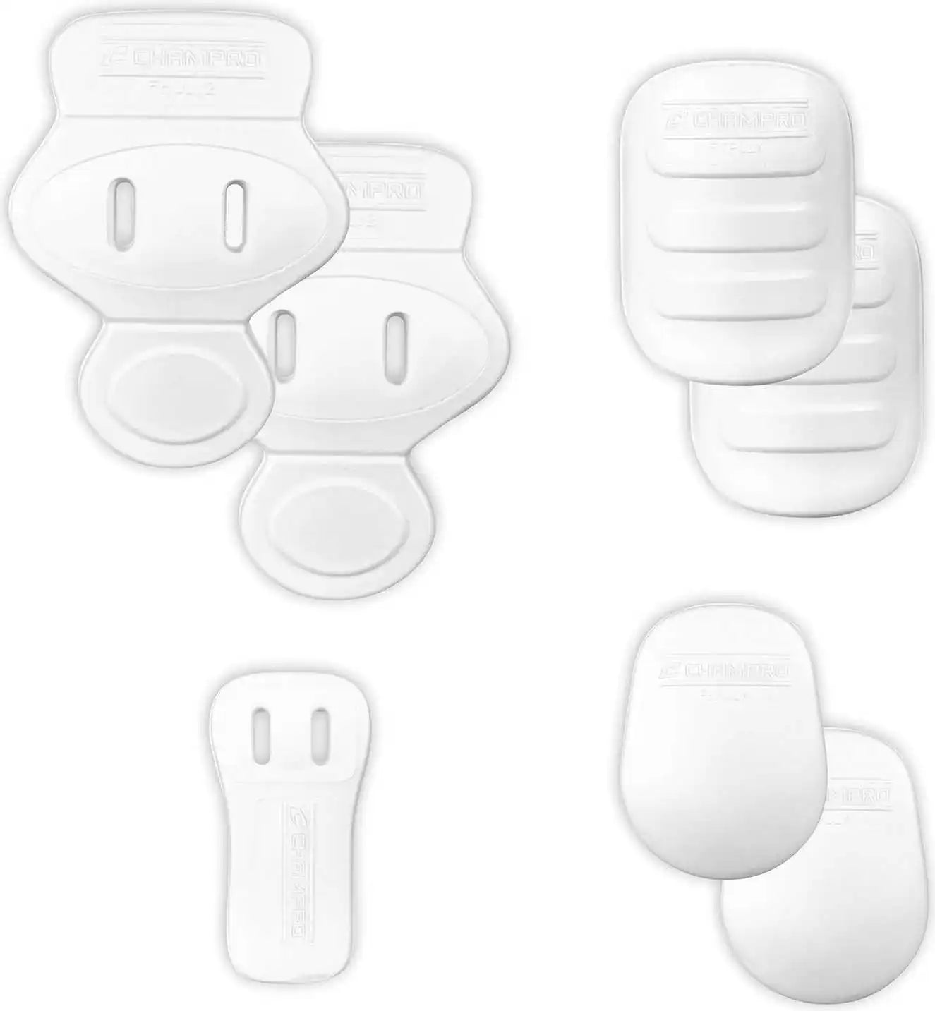 Champro F7ulsl Ultra Light 7-piece Pad Set with Slots Youth - White