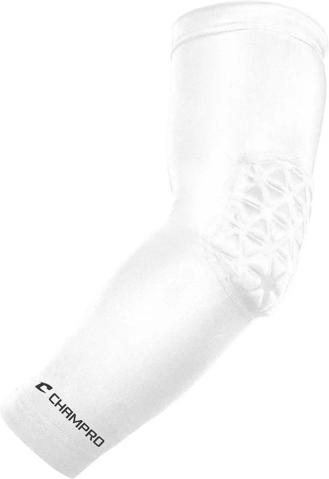 Champro Fcap Arm Sleeve with Elbow Padding - White