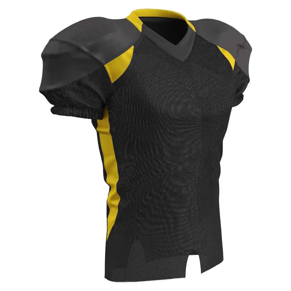 Champro Fj20 Huddle Stretch Polyester Dazzle Jersey - Black Gold
