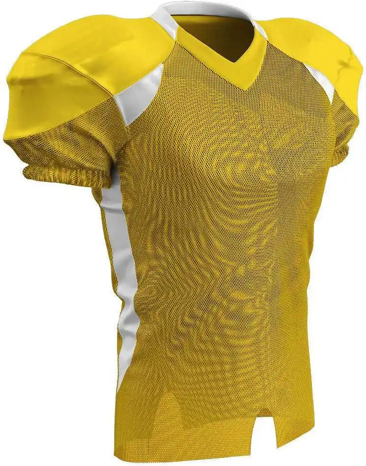 Champro Fj20 Huddle Stretch Polyester Dazzle Jersey - Gold White