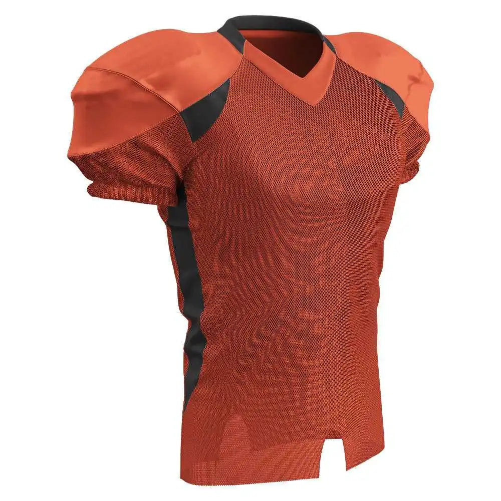 Champro Fj20 Huddle Stretch Polyester Dazzle Jersey - Orange Black