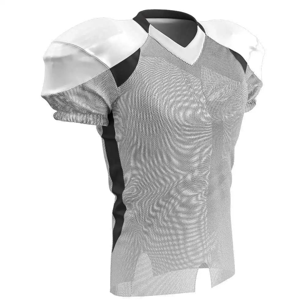 Champro Fj20 Huddle Stretch Polyester Dazzle Jersey - White Black