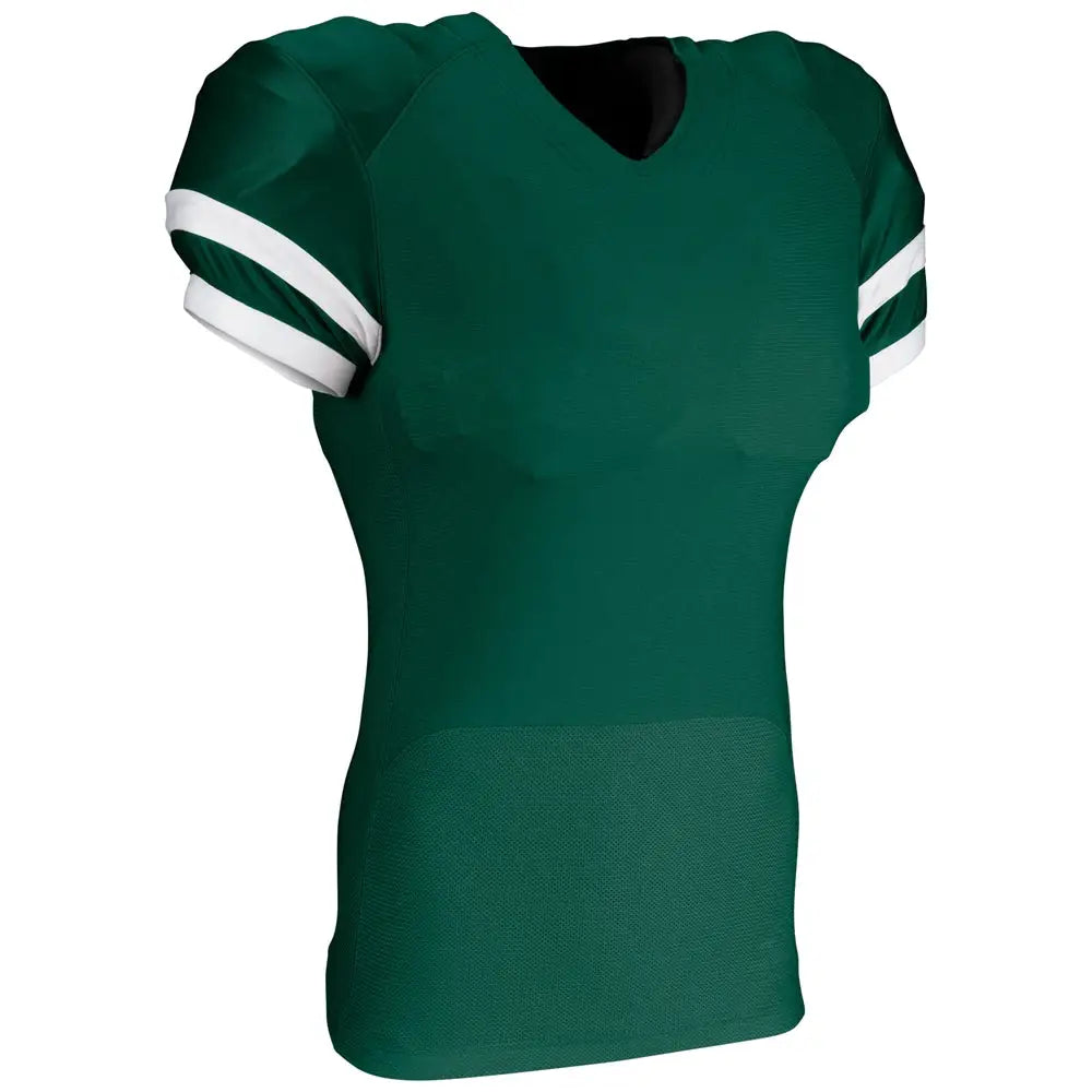 Champro Fj33 End Zone Football Jersey - Forest Green White