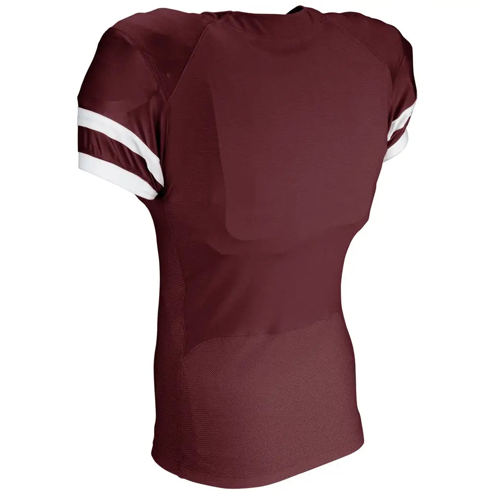 Champro Fj33 End Zone Football Jersey - Maroon White