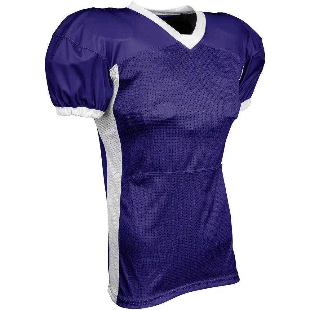 Champro Fj40 Blitz Football Jersey - Purple White - Adult s