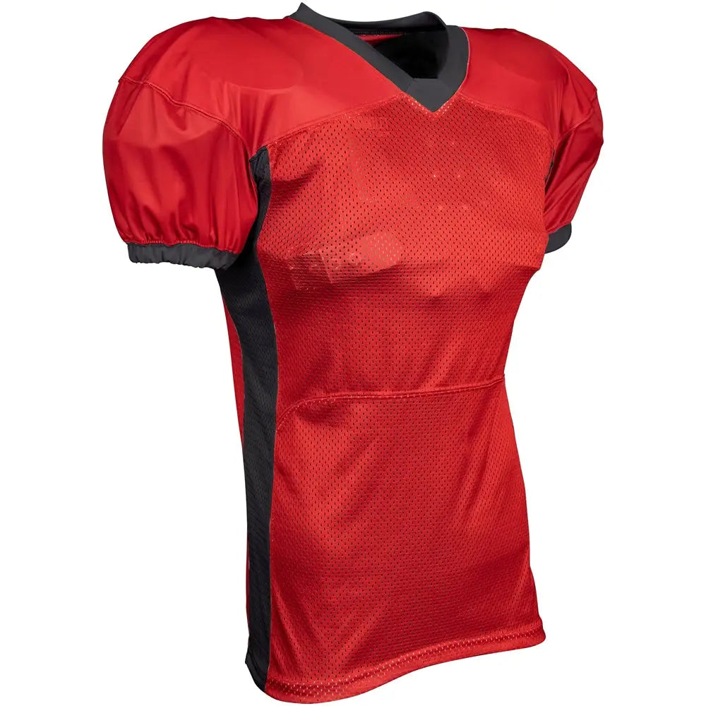 Champro Fj40 Blitz Football Jersey - Scarlet Black - Adult s