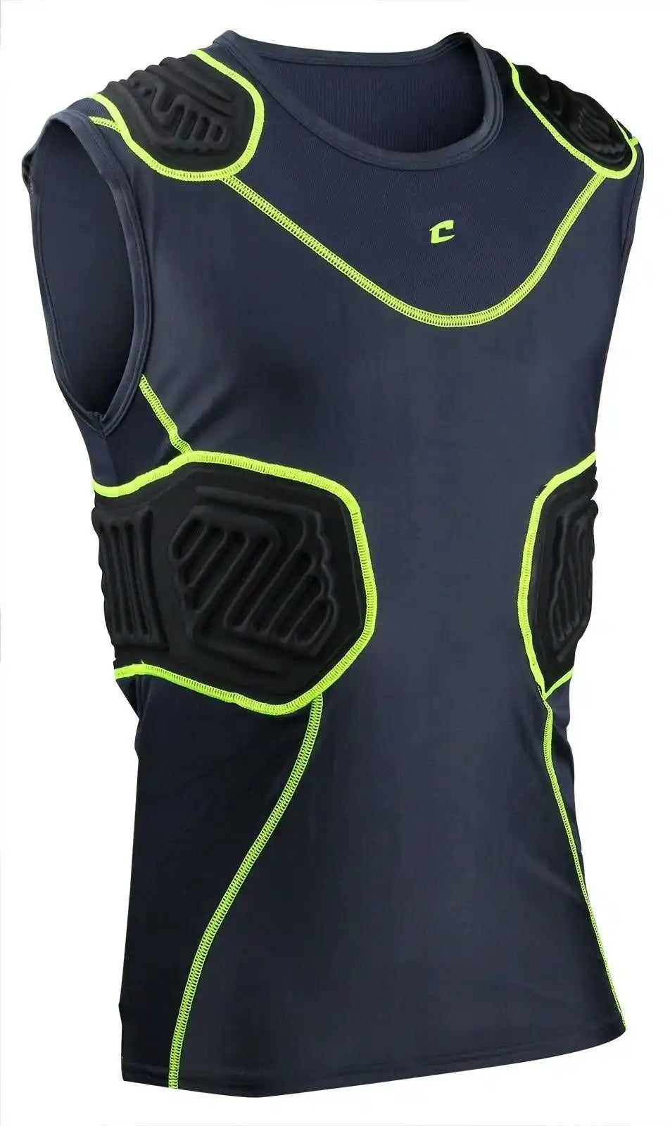 Champro Fju10 Bull Rush Compression Shirt - Charcoal Black