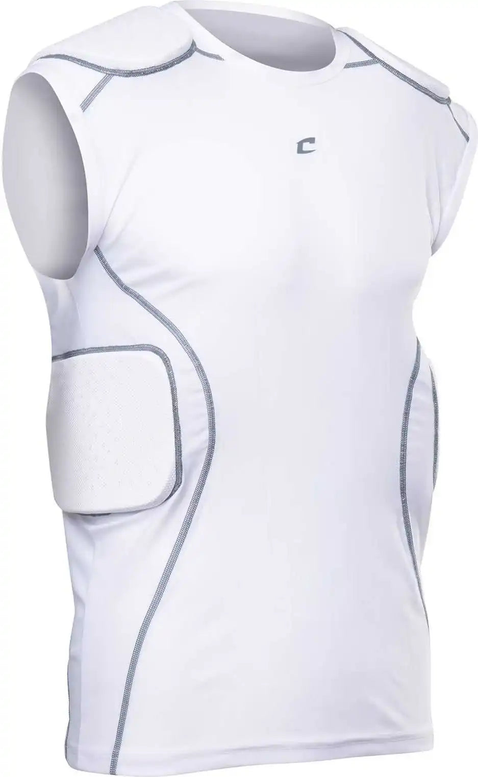Champro Fju18 Formation Padded Compreshort Sleeveion Shirt - White