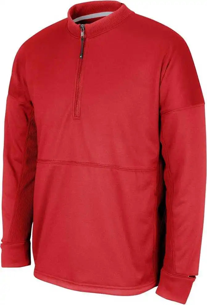 Champro Flc4 Lineup Fleece Men’s 1/4 Zip Crew - Scarlet