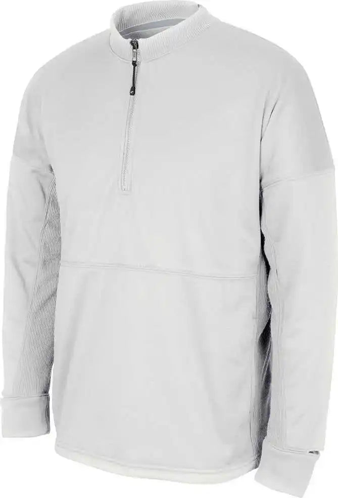 Champro Flc4 Lineup Fleece Men’s 1/4 Zip Crew - White