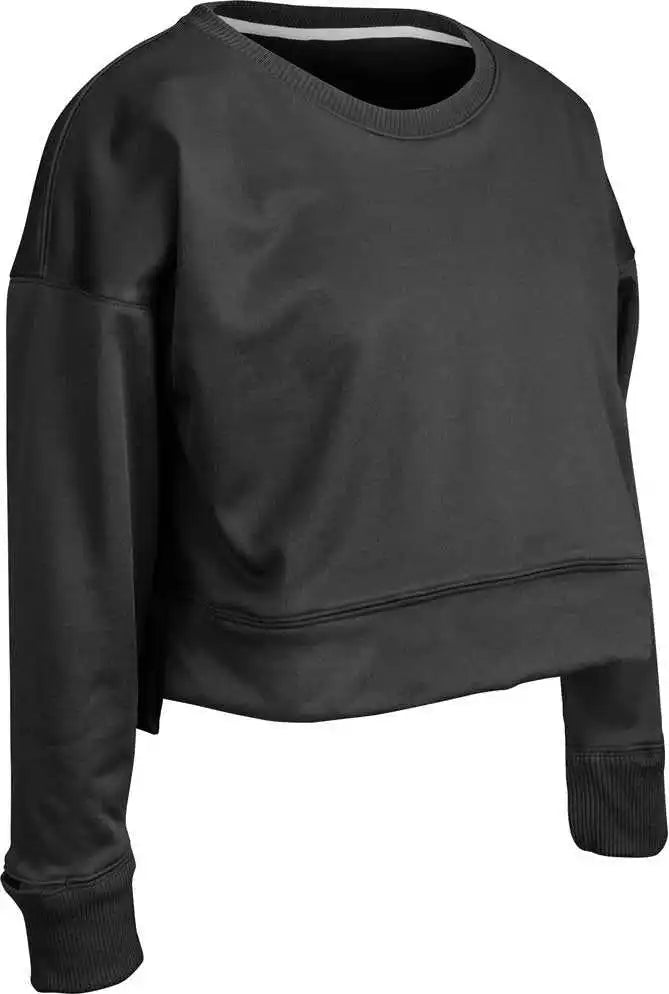 Champro Flc5 Lineup Fleece Women’s Crop Crew - Black