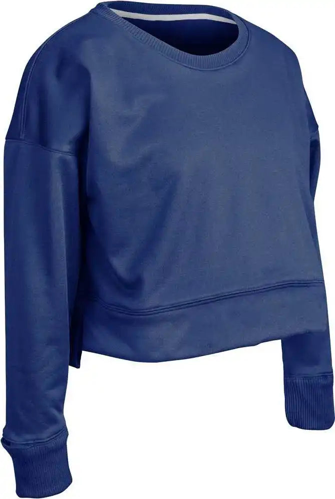 Champro Flc5 Lineup Fleece Women’s Crop Crew - Forest Green