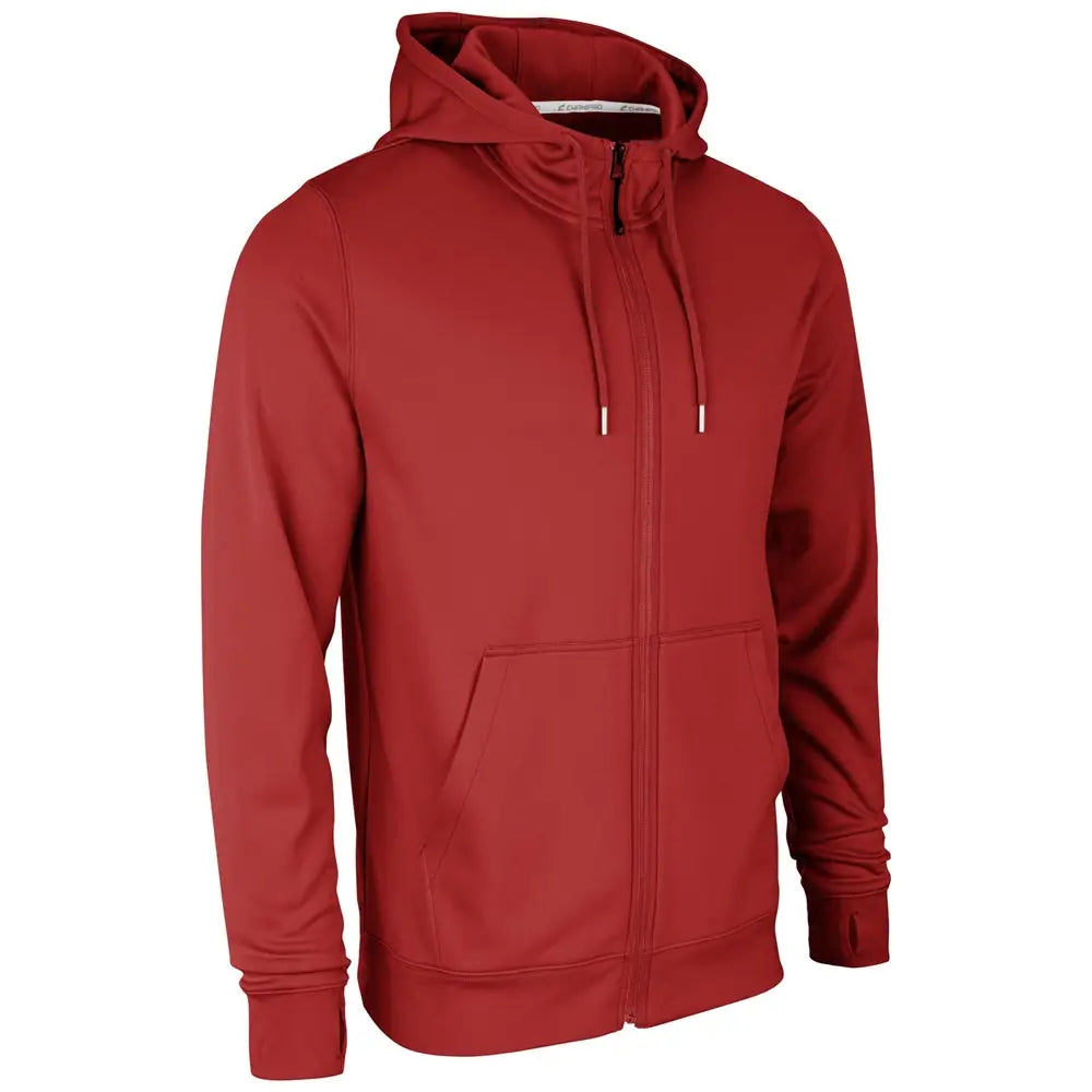 Champro Flc6 Lineup Fleece Zip Up Hoodie - Scarlet - Adult s