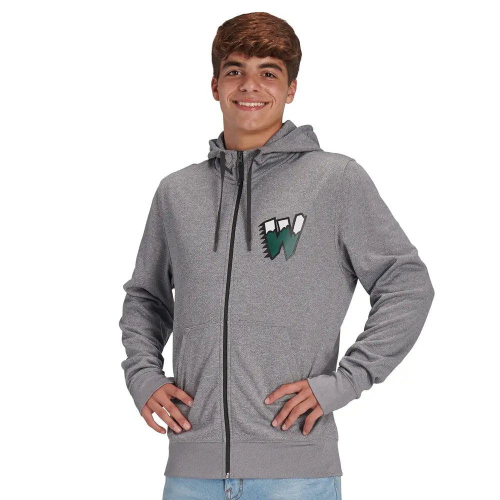 Champro Flc6 Lineup Fleece Zip Up Hoodie - Silver