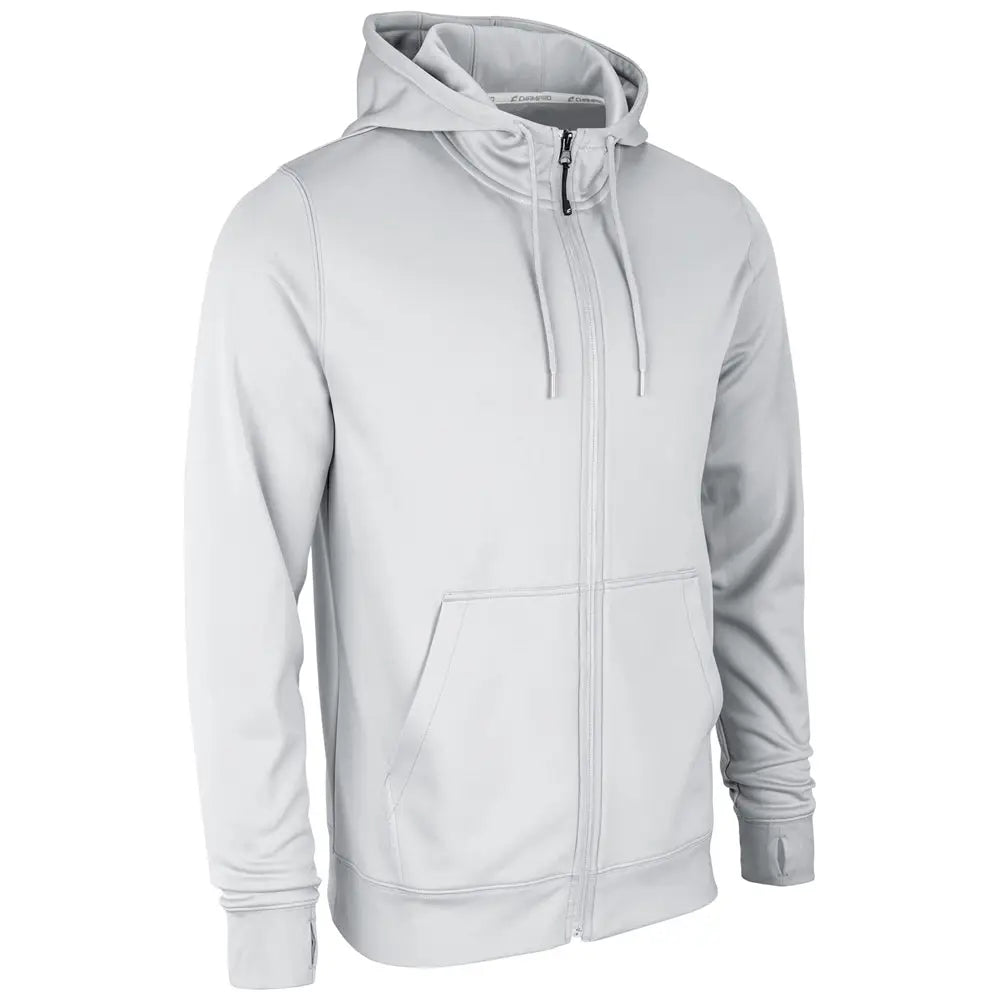 Champro Flc6 Lineup Fleece Zip Up Hoodie - White - Adult s
